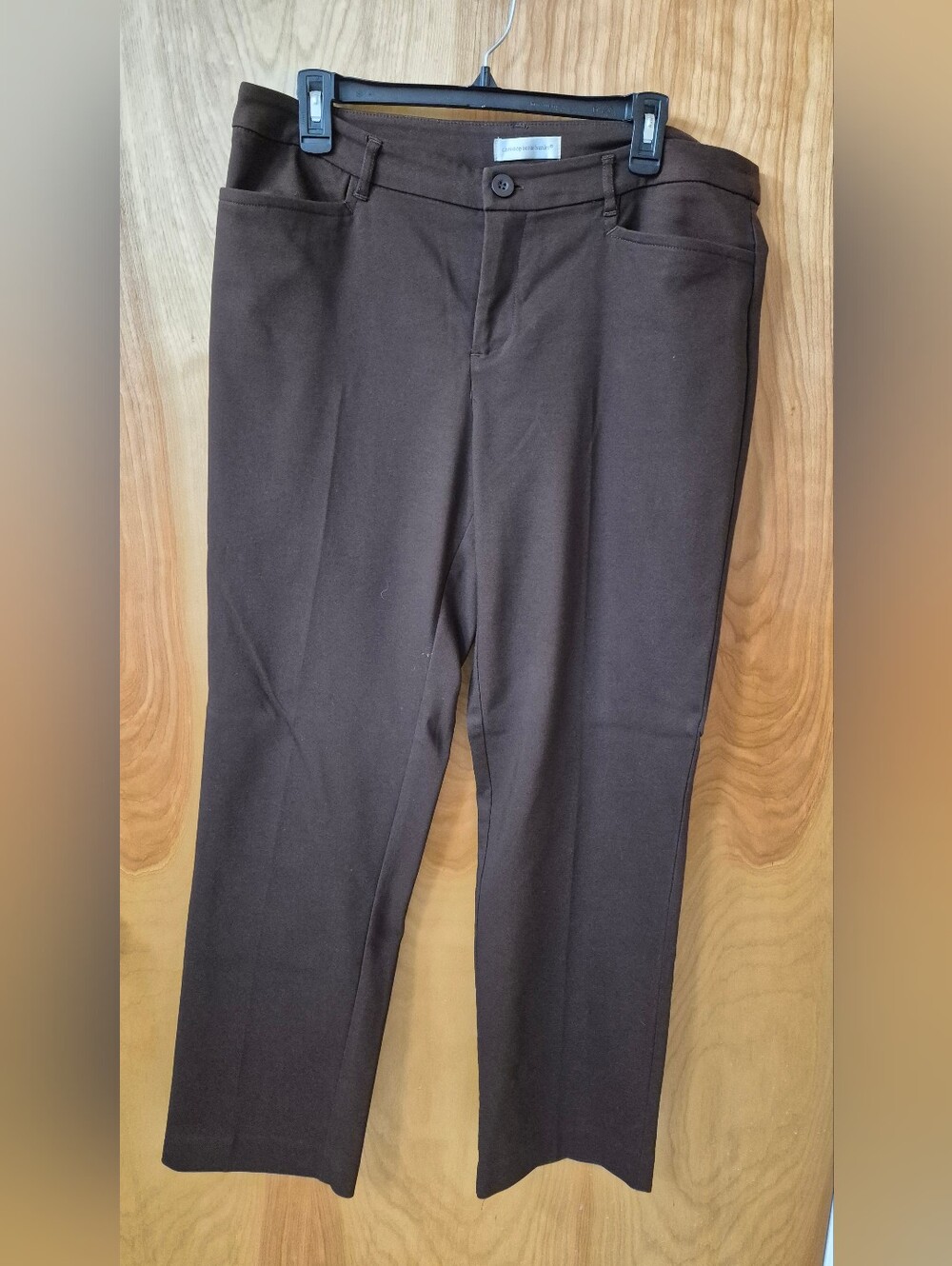 Christopher&Banks Brown Stretch Dress Pants
